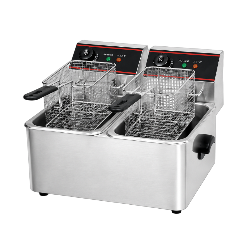 Friteuse électrique - 2 x 4 litres