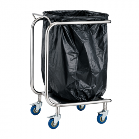 Porte sac poubelle mobile