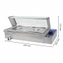 Bain-marie électrique professionnel 2 bacs GN 1/2