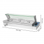 Bain-marie électrique professionnel 3 bacs GN 1/2