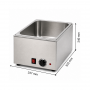 Bain-marie électrique sans robinet de vidange
