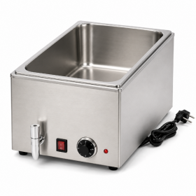 Bain-marie électrique avec robinet de vidange