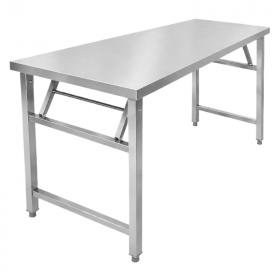 Table inox pliante - 1200 x 600 mm