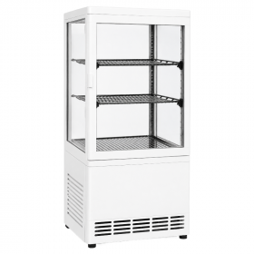 Mini vitrine réfrigérée positive à poser 58 L - Blanc