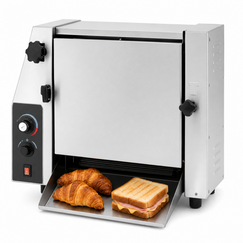 Toasteur vertical grande vitesse inox – 3600 toasts/h – 230V