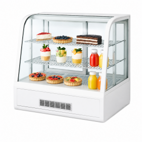 Vitrine de comptoir réfrigérée à poser 100 L - Blanc