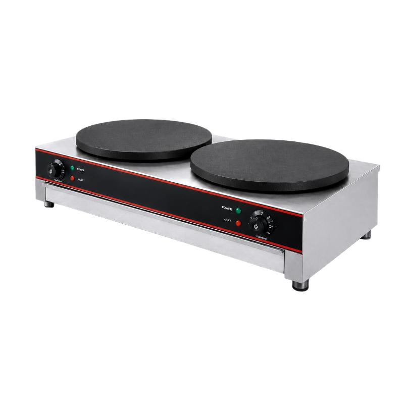 Crêpière Professionnelle Double Électrique - 2 x 3000W