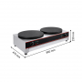 Crêpière Professionnelle Double Électrique - 2 x 3000W