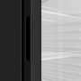 Armoire à boissons réfrigérée 240L noire et blanche 1 porte