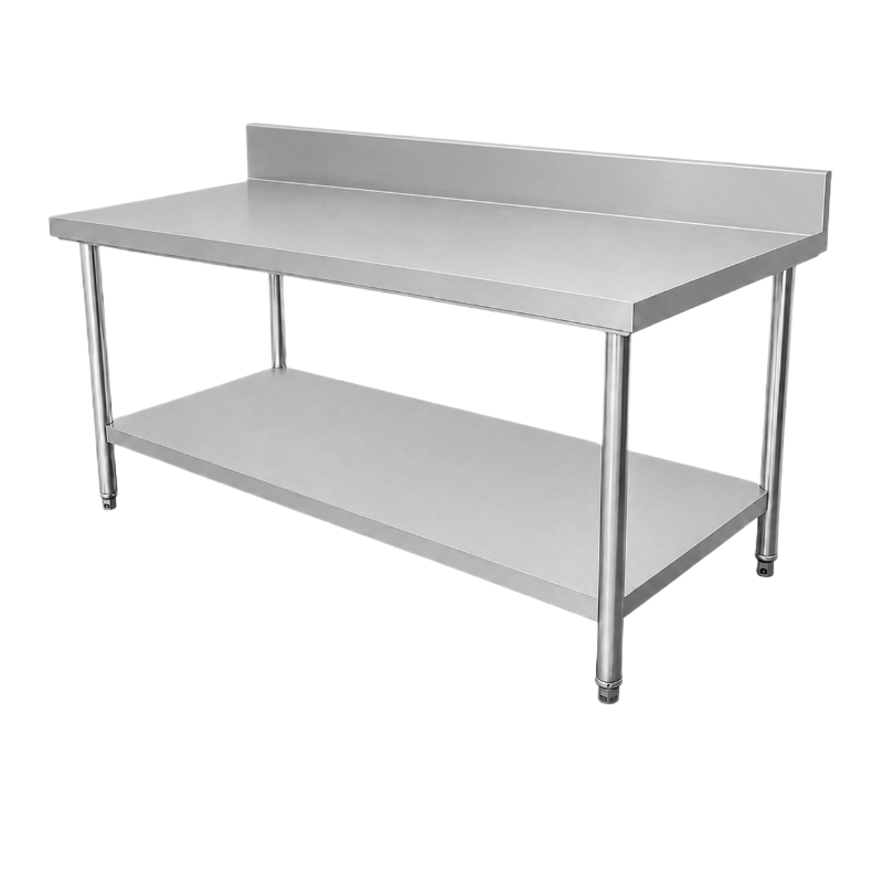 Table inox adossée 2000 x 700 mm