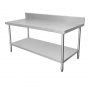 Table inox adossée 2000 x 700 mm