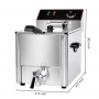 Friteuse électrique avec vanne de vidange - 6 Litres