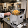 Friteuse électrique avec vanne de vidange - 6 Litres