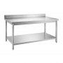 Table inox adossée 1800 x 700 mm