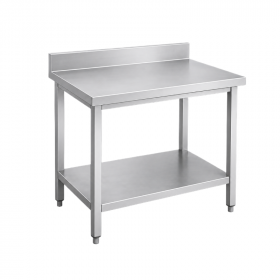 Table inox adossée 800 x 700 mm