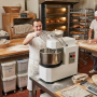 Pétrin à pâte professionnel 1 vitesse avec tête relevable 40 litres Monophasé
