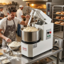Pétrin à pâte professionnel 2 vitesses avec tête relevable 40 litres monophasé