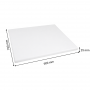 Planche à découper en polypropylène blanche 600 × 700 × 25 mm