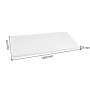 Planche à découper en polypropylène blanche 1000 × 700 × 25 mm