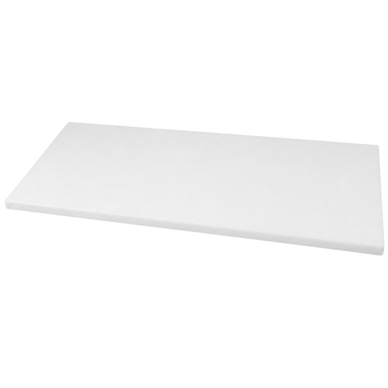 Planche à découper en polypropylène blanche 1200 × 700 × 25 mm