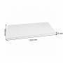 Planche à découper en polypropylène blanche 1200 × 700 × 25 mm