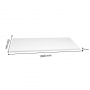 Planche à découper en polypropylène blanche 1600 × 700 × 25 mm