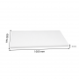 Planche à découper en polypropylène blanche 1000 × 600 × 25 mm