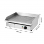 Plancha rainurée 550 mm