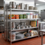 Rayonnage inox plein 1500 x 500 x 1700 mm