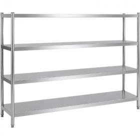 Rayonnage inox plein 1800 x 500 x 1700 mm