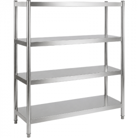 Rayonnage inox plein 1200 x 500 x 1700 mm
