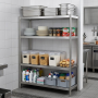 Rayonnage inox plein 1200 x 500 x 1700 mm