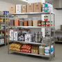 Rayonnage inox plein 1800 x 500 x 1700 mm
