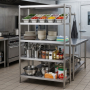 Rayonnage inox ajouré 1000 x 500 x 1700 mm