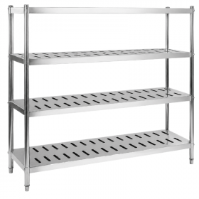 Rayonnage inox ajouré 1200 x 500 x 1700 mm