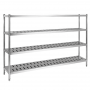 Rayonnage inox ajouré 1800 x 500 x 1700 mm