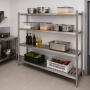 Rayonnage inox ajouré 1800 x 500 x 1700 mm