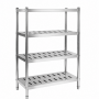 Rayonnage inox ajouré 800 x 500 x 1700 mm