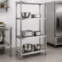Rayonnage inox ajouré 800 x 500 x 1700 mm