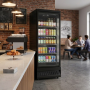 Armoire réfrigérée libre service avec portes battantes positive