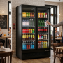 Armoire réfrigérée libre service avec portes battantes positive