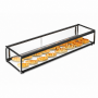 Vitrine neutre 68L noire simple portes coulissantes produits
