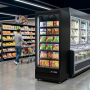 Vitrine réfrigérée négative libre-service avec portes battantes - Congélateur