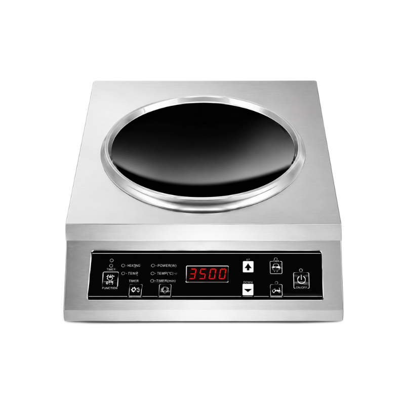 Plaque induction Wok Inox