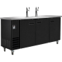 Refroidisseur à bière professionnel 2 robinets - 4 becs - 3 fûts