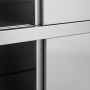 Armoire de rangement inox avec portes coulissantes – 1000 x 500 x 2000 mm