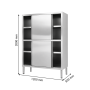 Armoire inox professionnelle avec portes coulissantes, dimensions 1200 x 500 x 2000 mm.