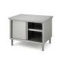 Meuble Neutre Inox Central - Profondeur 600 mm