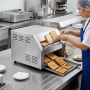 Toaster convoyeur professionnel inox 3000 W – Vitesse réglable