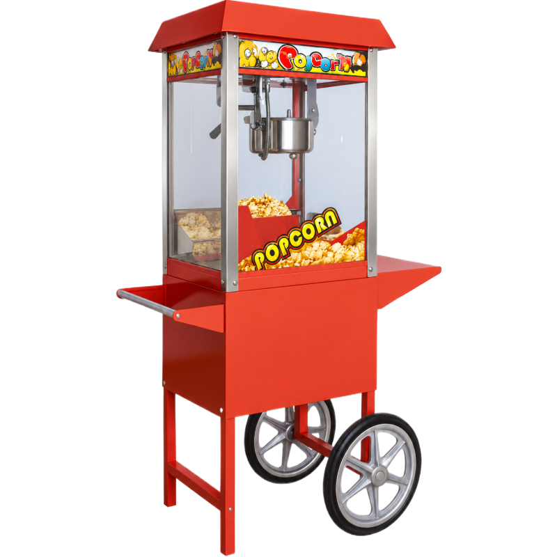 Machine à pop corn sur chariot